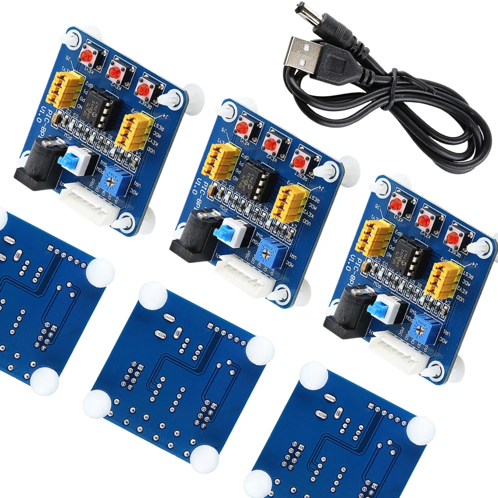 PIC12F675 Development Board Module PIC Learning Board PIC12F Programming ICSP Reset Button LED Keys Supported MPLAB IDE PICC 5V