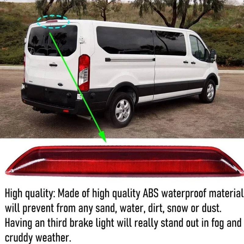 High Mount Third Brake Light 3rd For Ford Transit MK8 2013-2020 Tourneo Custom 2012-2019 BK3Z13466A BK31-13N408-AJ