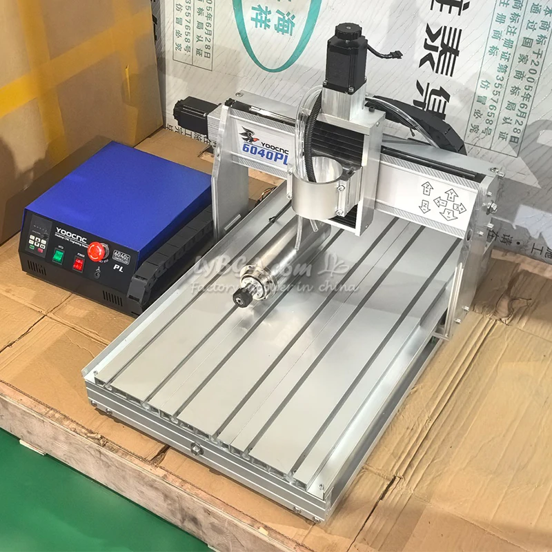 2200W 4 Axis Wood Marking 6040 Steel Metal Carving Cutting With Sink and Linear Guide Rail HG20