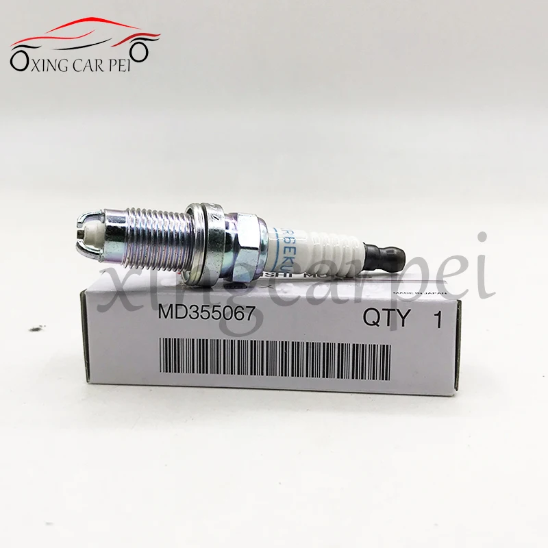 Bujía Normal MD355067 BK6REKUC para Mitsubishi Galant Lancer Cedia Legnum MD372422 VKA20 PK20GR8 BKR6EKUD, pieza de automóvil, 4 piezas