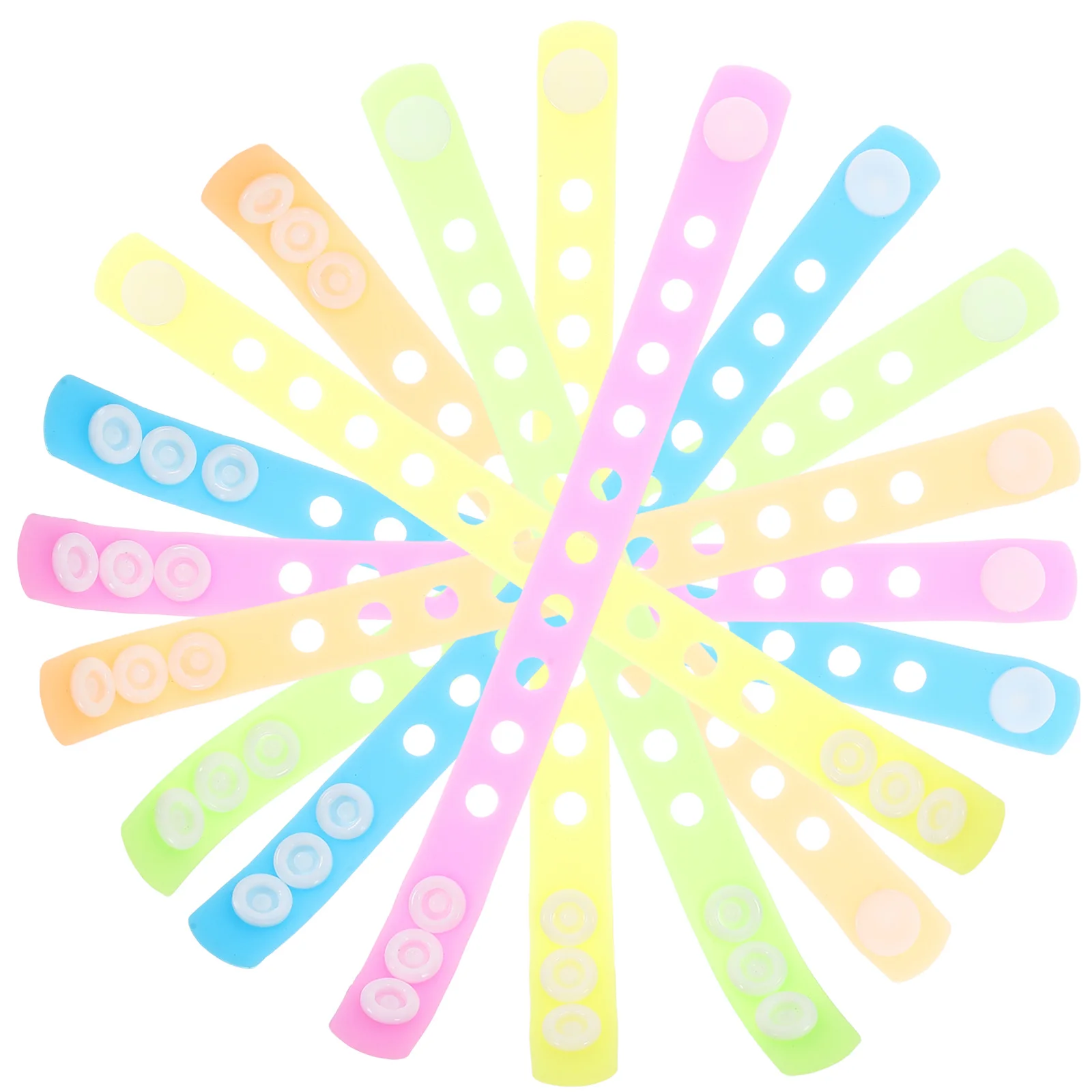 Bracelets lumineux légers et lisses, 10 pièces, fournitures de fête, Concerts, Festivals, accessoires qui brillent dans la nuit