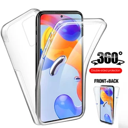 360 Full Clear Silicone Case For Xiaomi 12T 11T 10T Poco M4 X4 X3 Pro F3 F4 Redmi Note 11 10S 8 9 Pro 9A 9C 9T 10 10C 10A A1