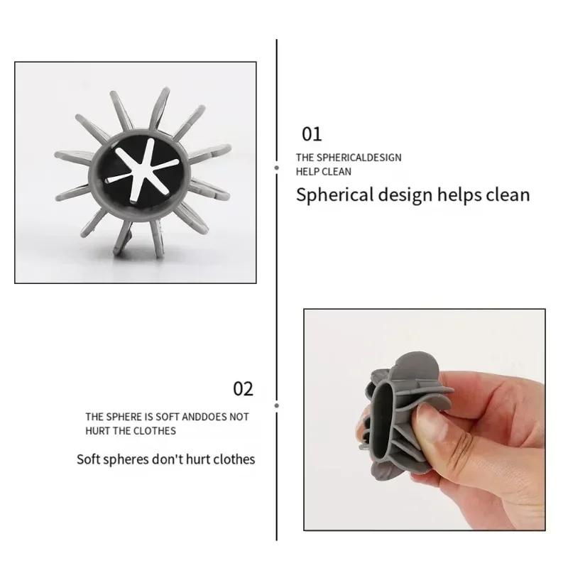 كرة الغسيل الملابس القابلة لإعادة الاستخدام أداة تنظيف الشعر مزيل شعر الحيوانات الأليفة غسالة القط الشعر الماسك كرة الغسيل أدوات تنظيف #4