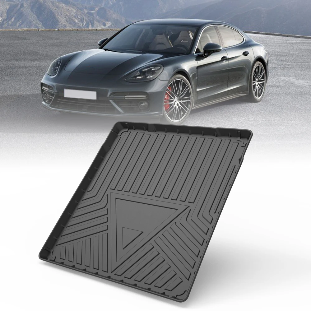 TPE Car Trunk Mat Storage Box Pad For Porsche Panamera Sedan 2017 2018 2019 2020 2021 Waterproof Protective Rubber Car Mats