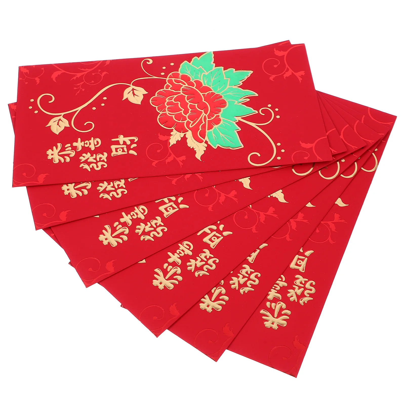 6 Pcs Chinese Style See Red Envelope Bag The Gift Year Decorations Paper Lunar Envelopes