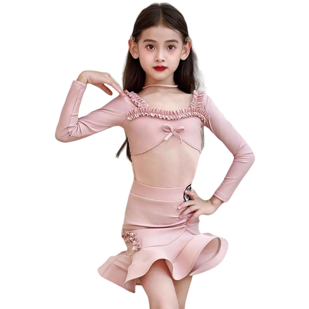 Latin Danskostuum Meisjes Ballroom Dans Jurken Standaard Rumba Samba Tango Danskleding Dansjurk Latin Oefenjurk Kind