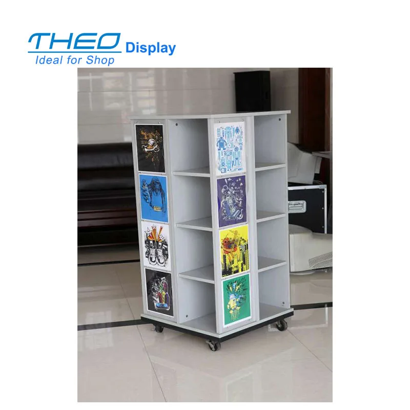 

Mobile 4 Tiers T-Shirt Wooden Display Stand/Fashion Display Racks