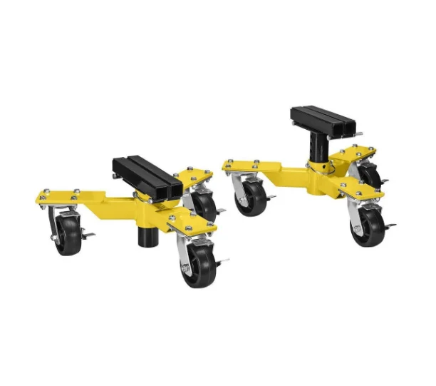 

Тележка для колес грузоподъемностью 3600 фунтов. Сварной в сборе сварной вагонеточный тележник для эвакуатора, комплект из 2 штук с регулируемыми подъемными седлами