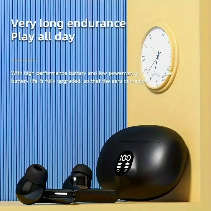 Wireless Headsets Bluetooth Earphone Wireless Earbuds LED Power Display Sport Headphone with Mic for Smart Phone image 4