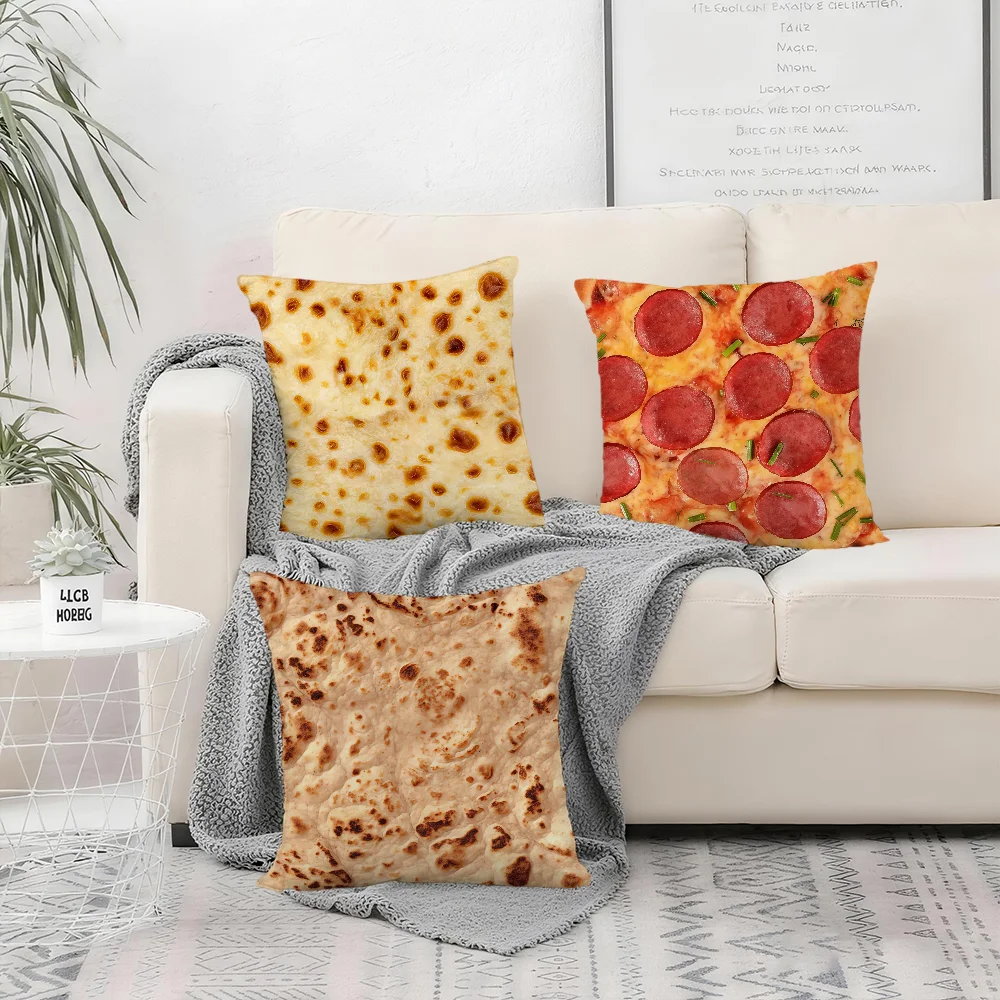 Quirky Indian Flying Pancake Cushion Cover Bedroom Sofa Decorative Home Car Portable Cushion Cover with Zipper Soft Pillowcase