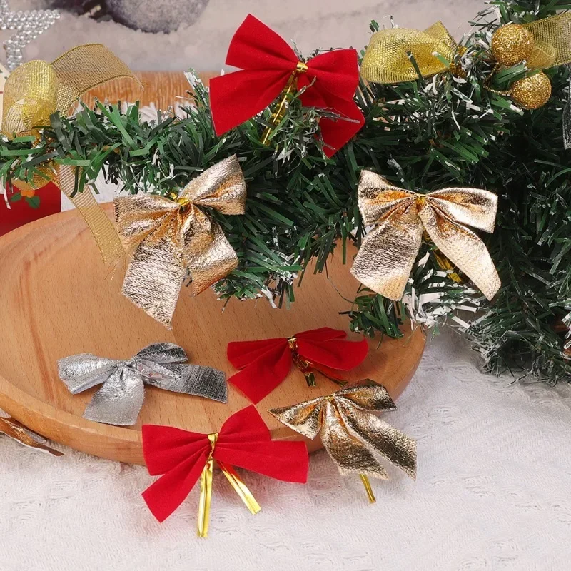 

Christmas Bow Christmas Decorations For Home Gold Red Bowknot Xmas Tree Ornaments New Year 2024 Navidad Decor Supplies