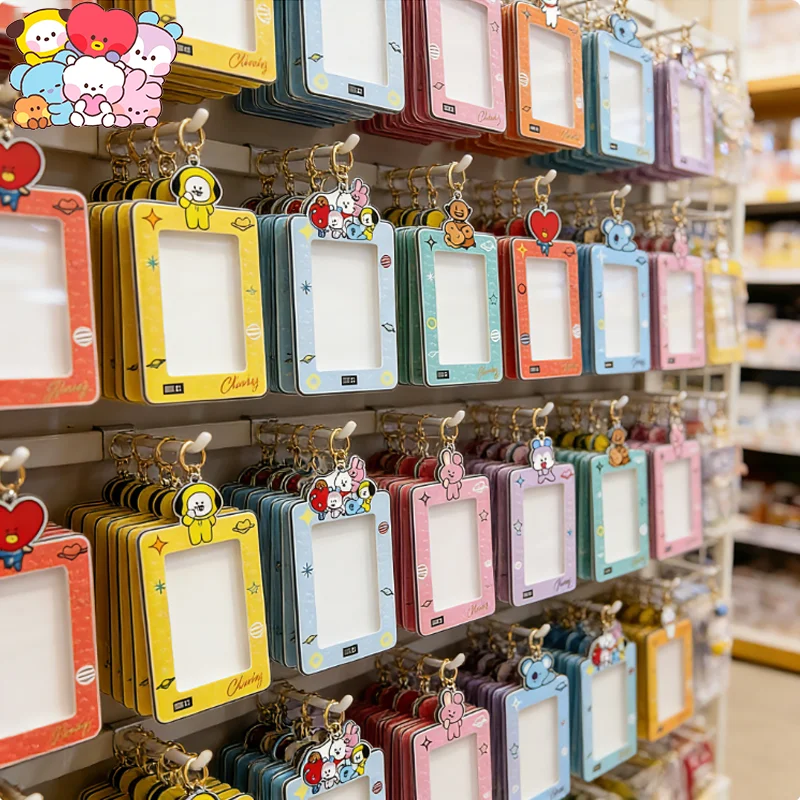 BT21 Small Card Holder Protective Case for Storing ID Card Photos, Card Bag Acrylic Photo Display Stand LINE FRIENDS view 5
