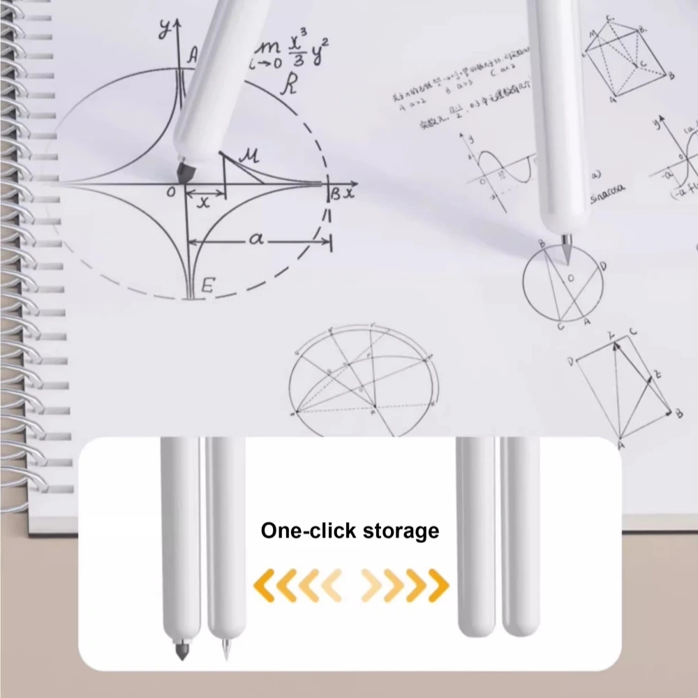 اضغط على بوصلة الطالب ومسطرة مع شاشة عرض رقمية قلم رصاص للطلاب الذين يرسون امتحان اللوازم المدرسية متعددة الوظائف #6