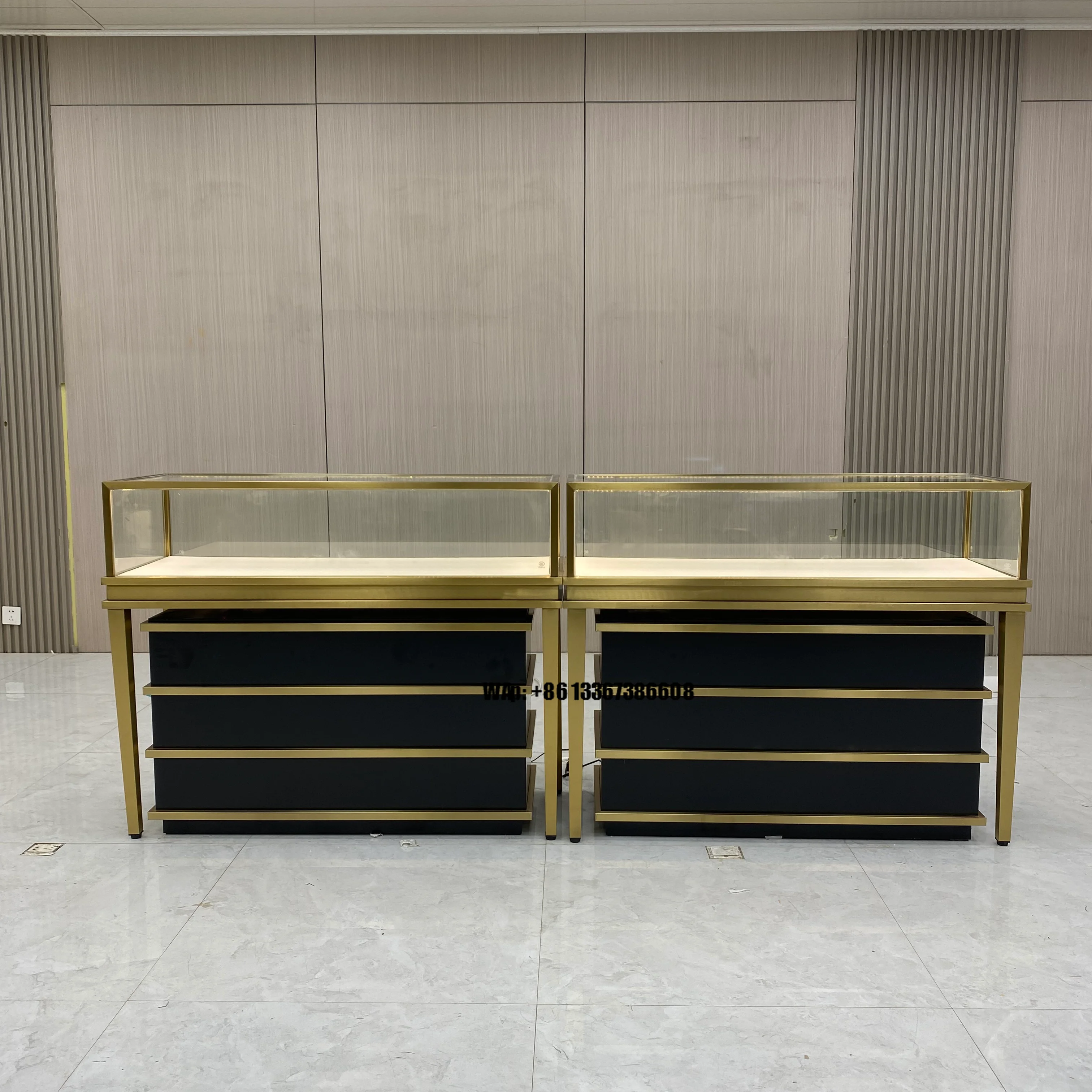 Jewelry Display Cabinet Counter Antique and Handicraft Display Cabinet Clothing Store Accessory Display Cabinet
