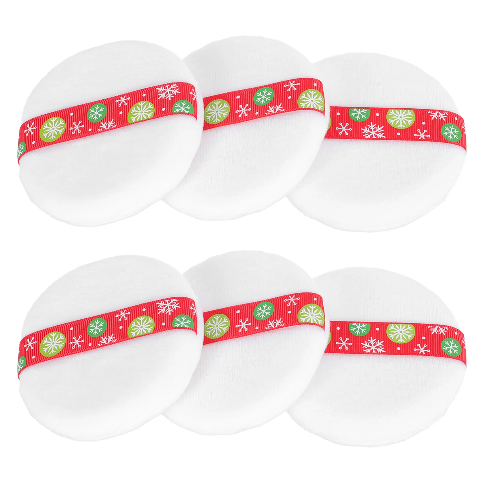 

6 Pcs Makeup Puff Short Beauty Tool Powder Puff Cosmetics Xmas Supple Skin Friendly Foundation Cream