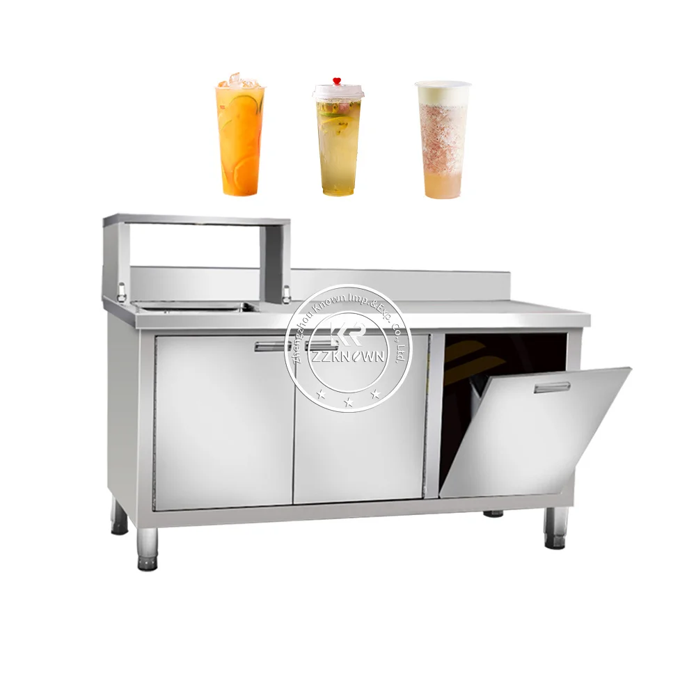 Modern Ice Cream Bar Counter Bubble Tea Fruit Juice Shop Interior Design Coffee Shop Milk Tea Shop Display Counter Design