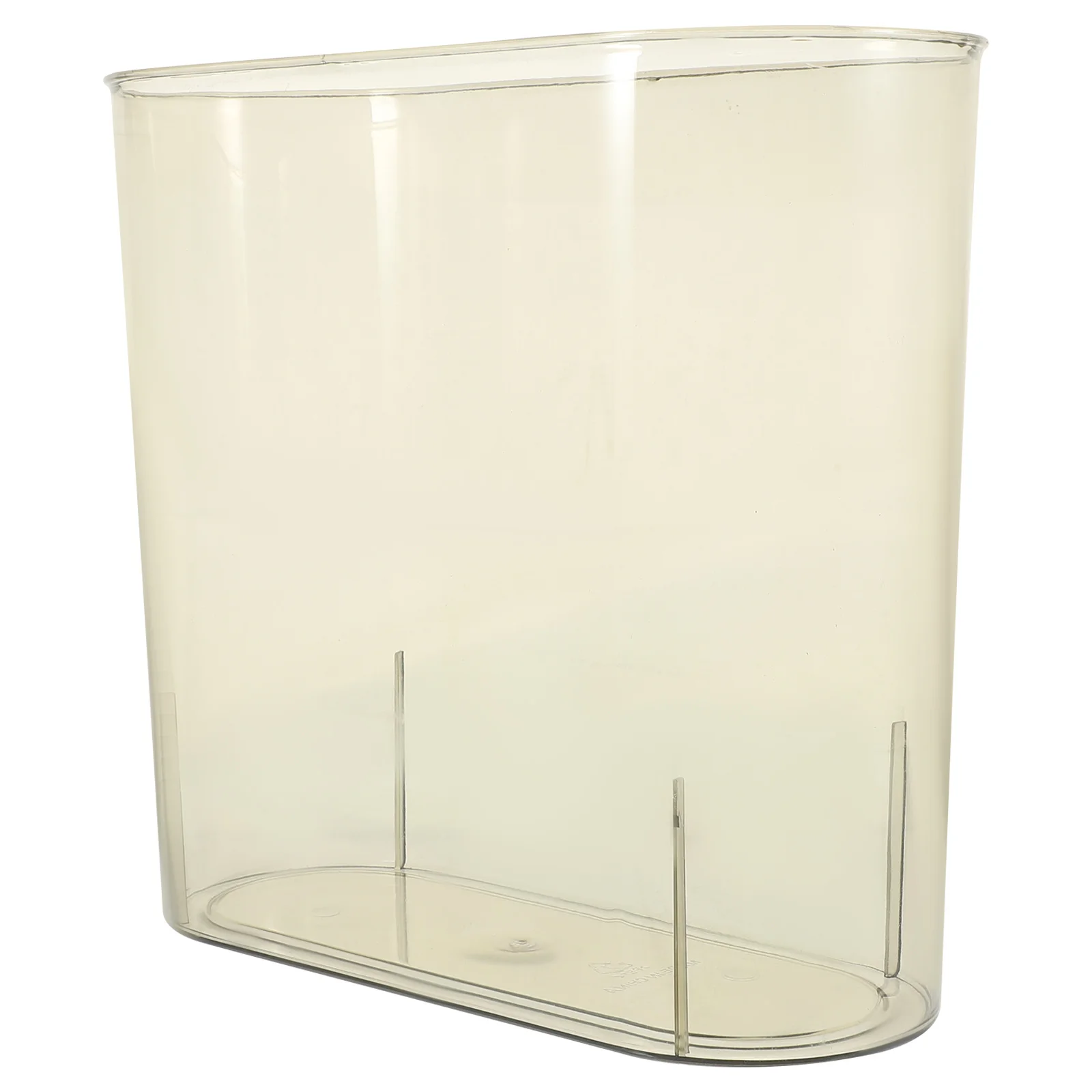 

1pc Clear Pet Can Slim Household Waste Bin For Bathroom Kitchen Bedroom Office Clear Wastebasket Plastic Garbage Container
