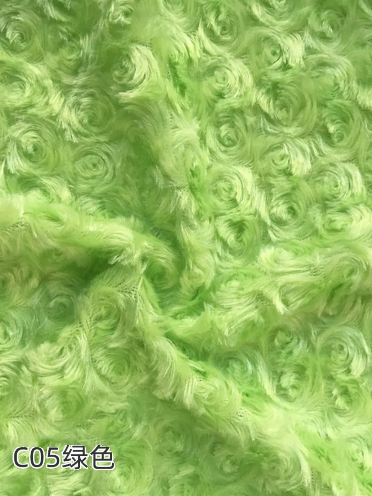 Rose Pattern Plush Material, Polyester Furry Fabric, Garment,Toy,Slipper,Dolls,Bags,Cushion DIY Fabric, Sold by Meter