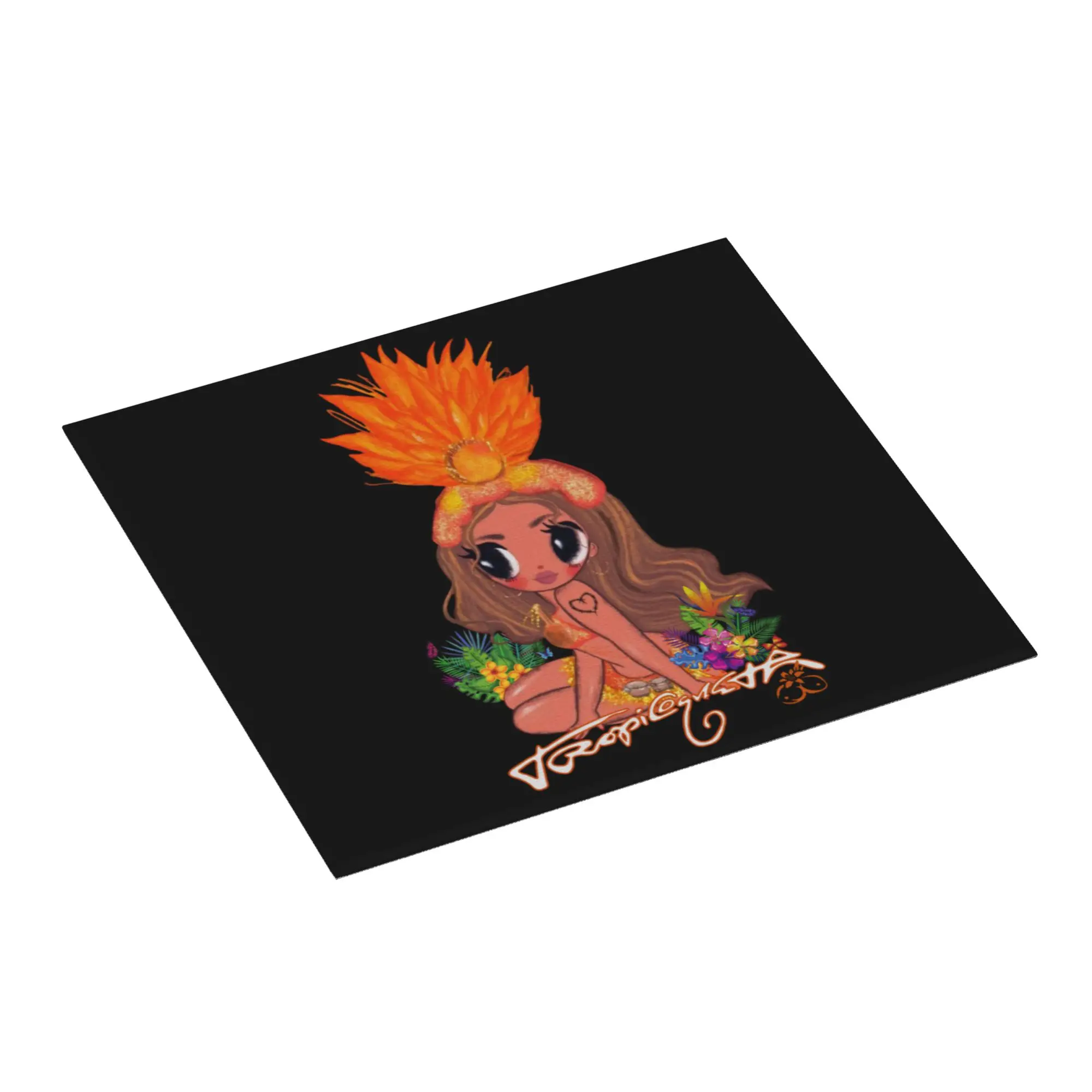 Colombian Music Singer Karol G Tropicoqueta Drying Mat Kitchen Waterproof Non‑Slip Oil Proof Reusable Countertop Protector Mat