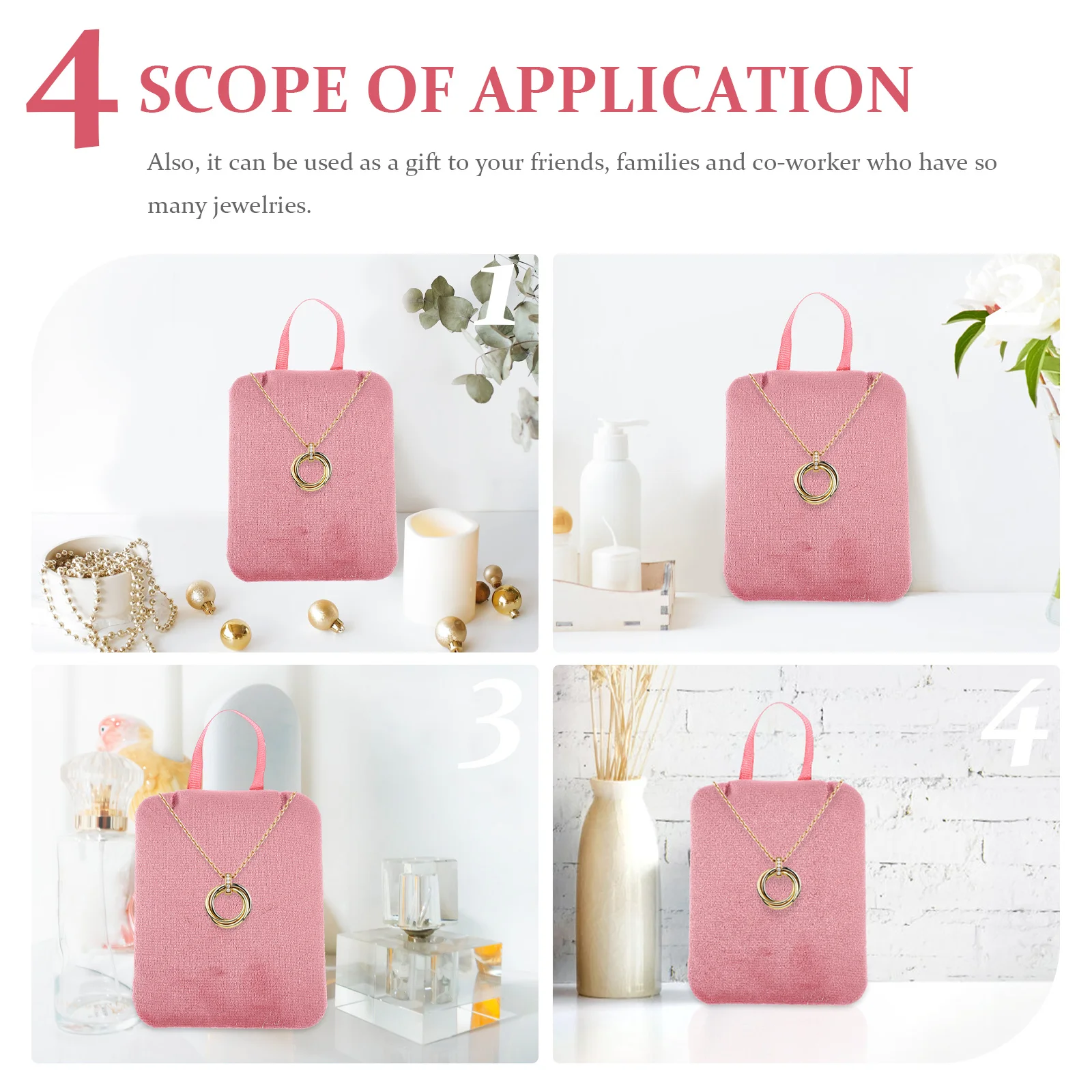 

Velvets Necklace For Bracelet Jewelry Stand Earring Jewelry Storage Bracelet Display Necklace Stand Pad Display Supplies