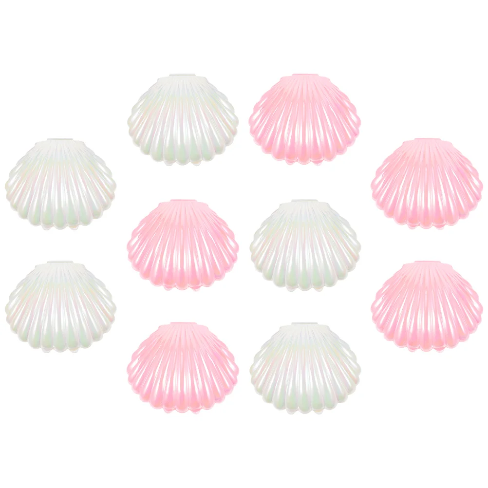 10 Pcs Candy Box Seashell Containers Shells Storage Case for Wedding Sweets Party Favor Banquet