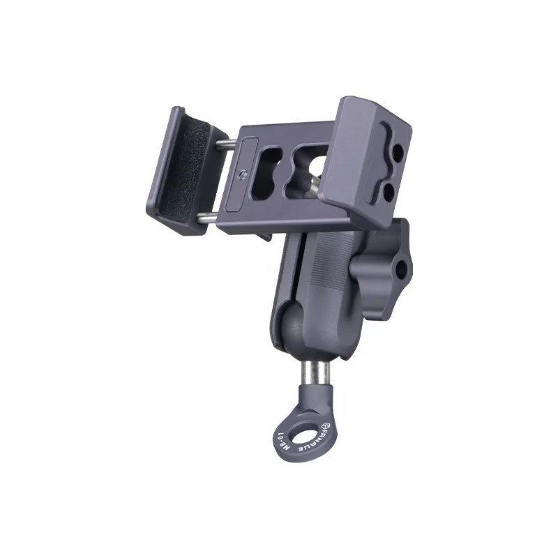 Aluminum Alloy Motorcycle Handlebar Phone Mount Mechanical Arm 360 Degree Rotation Portable Universal Smart Phone