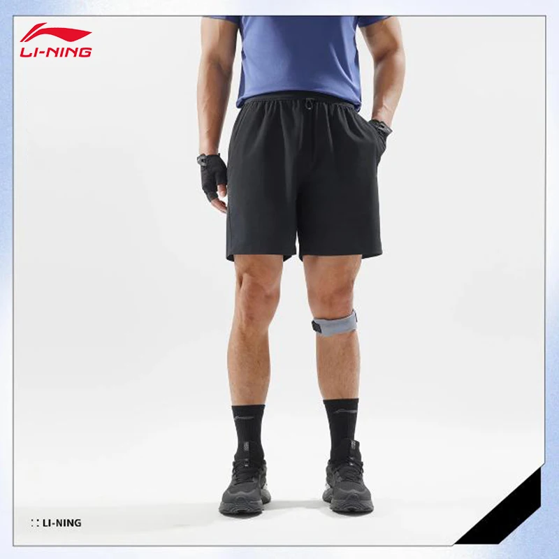 LI-NING Fitness series Men's quick drying cool sun protection sports shorts summer bottoms AKSV121