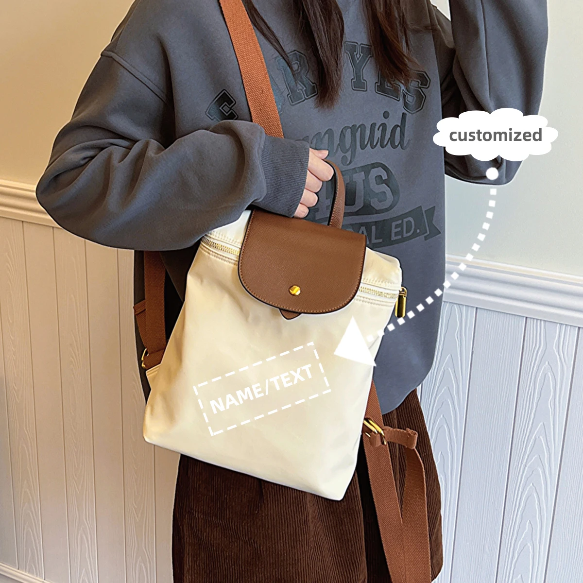 

Высококачественный рюкзак с логотипом по индивидуальному заказу для работы, поездок на работу, походов, путешествий, студенческой школьной сумки, женских покупок, персонализированных своими руками