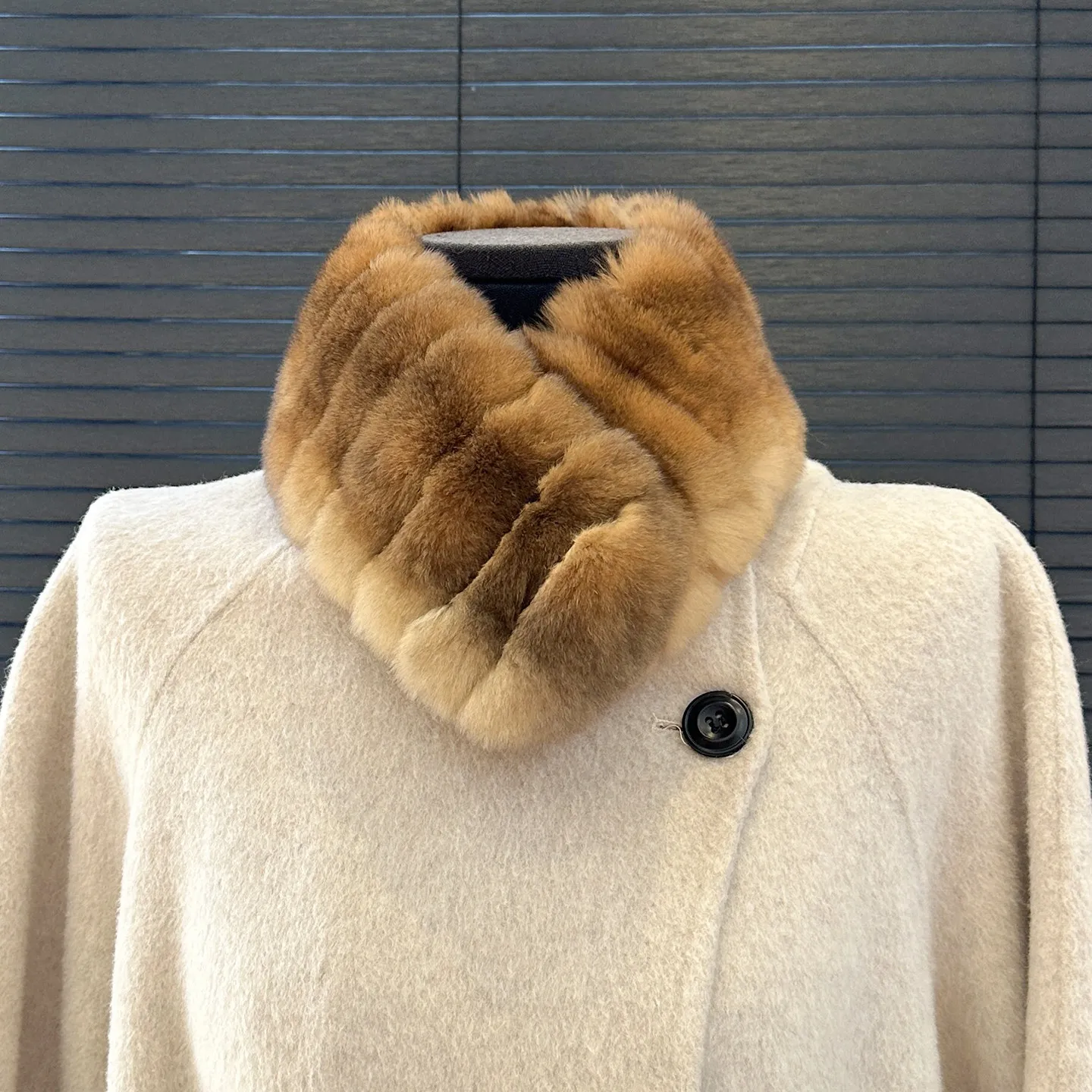 Real Rex Rabbit Fur Scarf Magnetic Buckle Double-Sided Scarf For Women Winter Warm Real Fur Neck Warmer Russian Fur Scarves