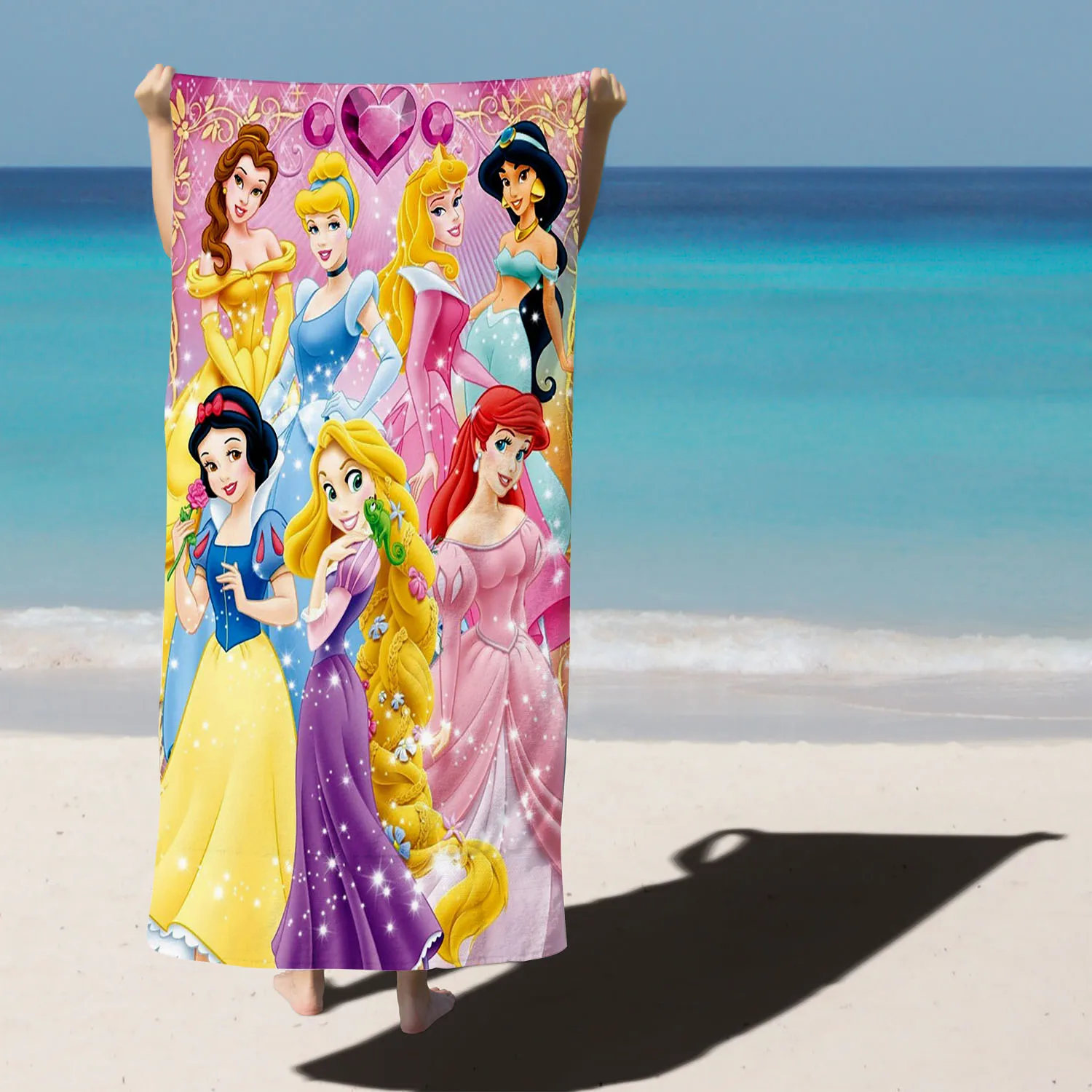 Princess Disney Mermaid Ariel Airol Quick Dry Microfiber Towels For Men Women Boys Girls Shower Large Cute Beach Bathroom Towel