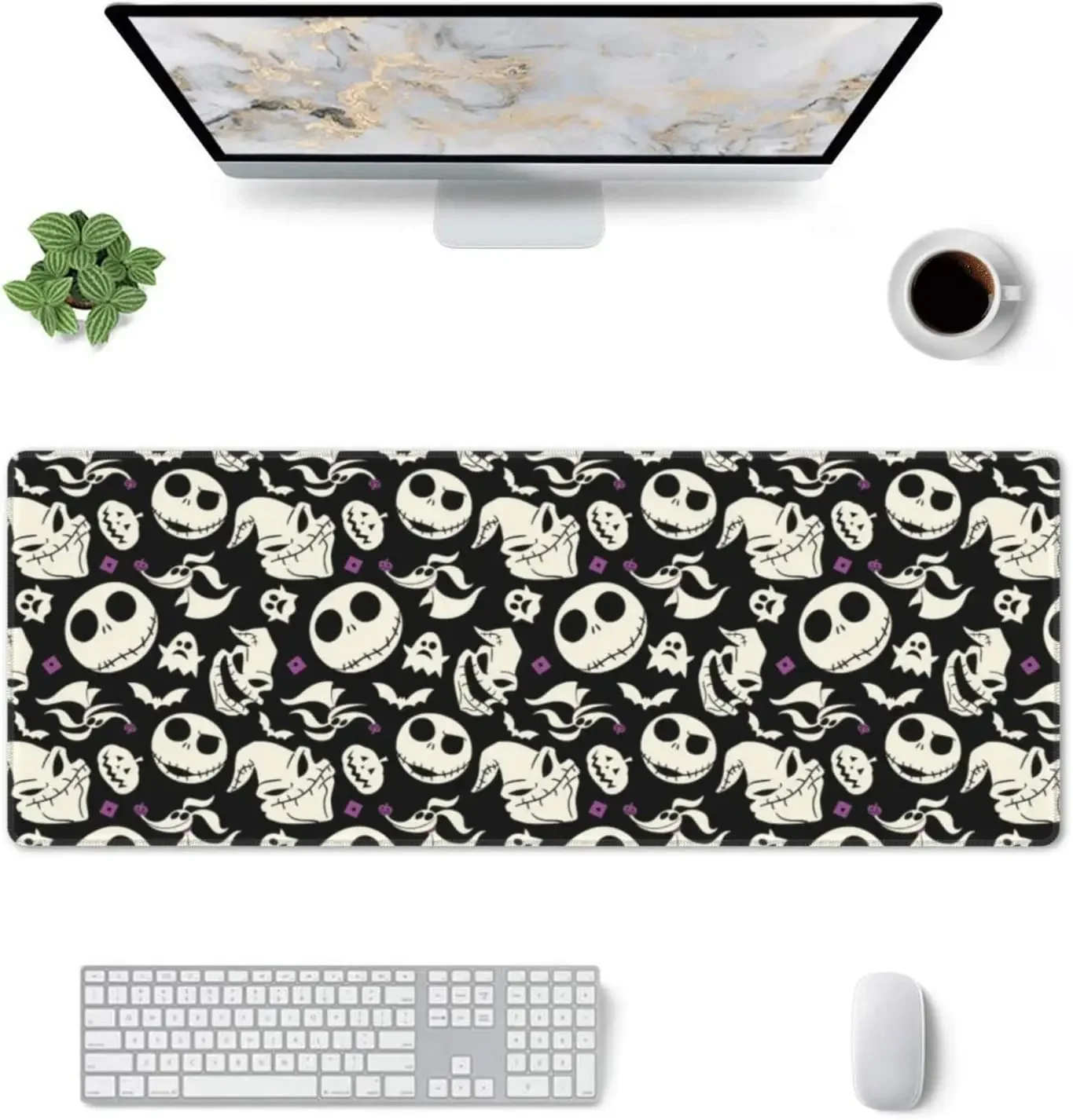 

Before Halloween Mouse Pad Non-Slip Rubber Bottom Mouse Pad 11.8 X 31.5 Inch Long Mousepad for Laptop Computer Home Office