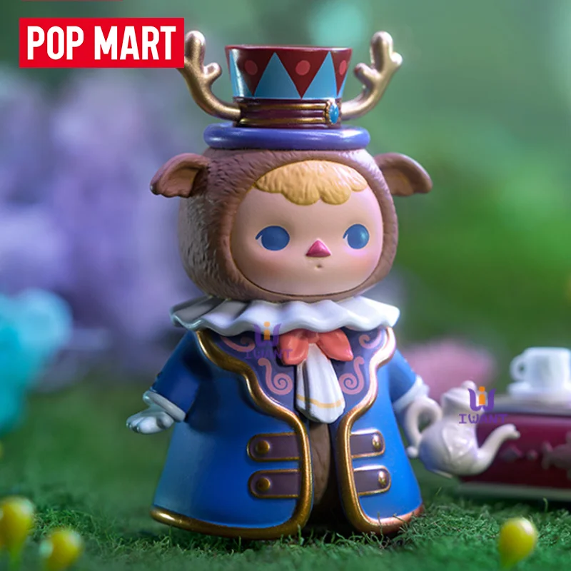 Original Popmart Pucky Elf Animal Tea Party Series Blind Box Cute Doll Handmade Creative Trendy Ornament Surprise Decor Toy Gift