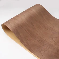 Plaquage en Bois Naturel pour Cave à Vin et Décoration de la Maison, Brochure Noire, 58x250cm, T0.25 mm