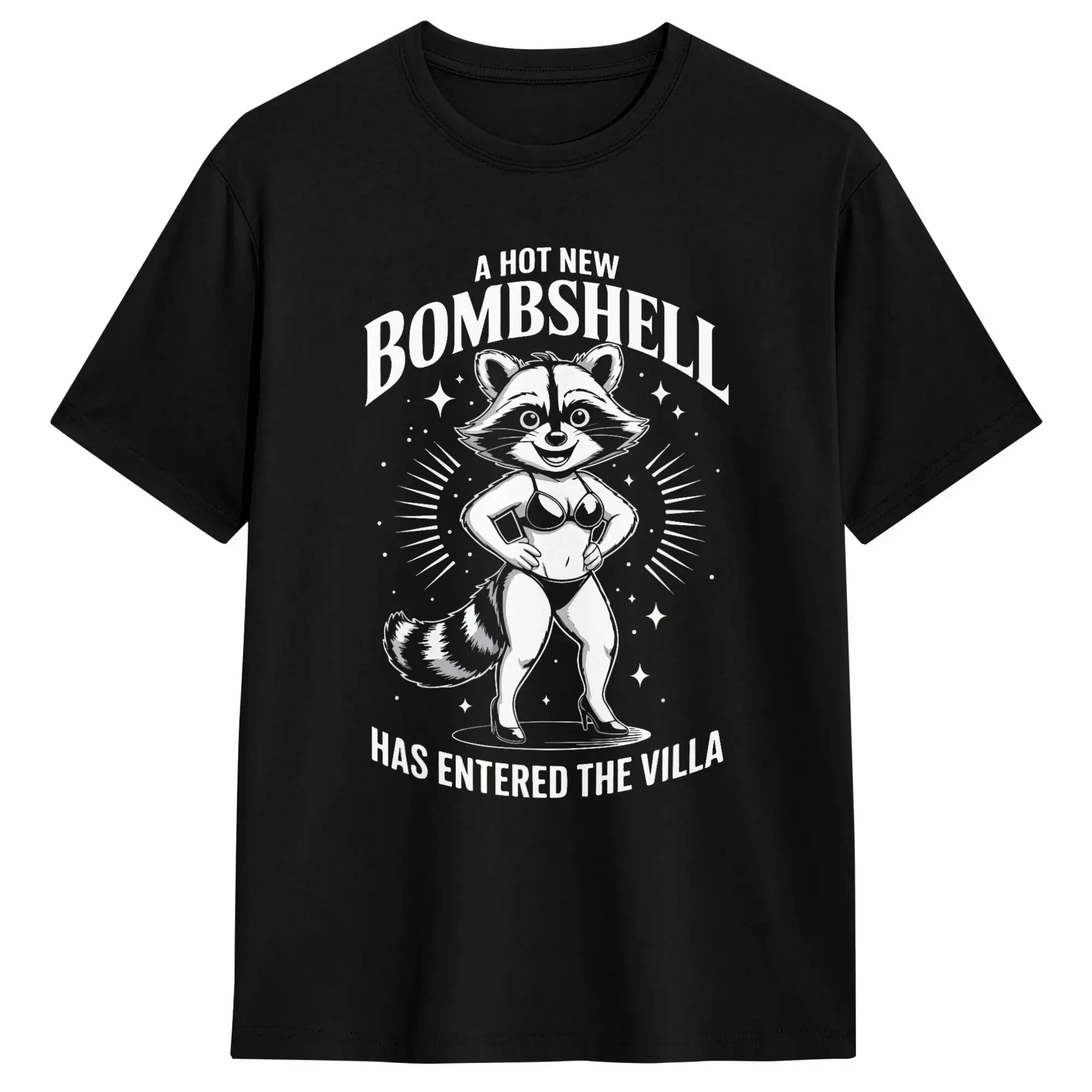 Casual T Shirt Summer A Hot New Bombshell Has Entered The Villa Hip Hop T-Shirts  Cotton Tshirt for Male Y2K Short Sleeve Tees