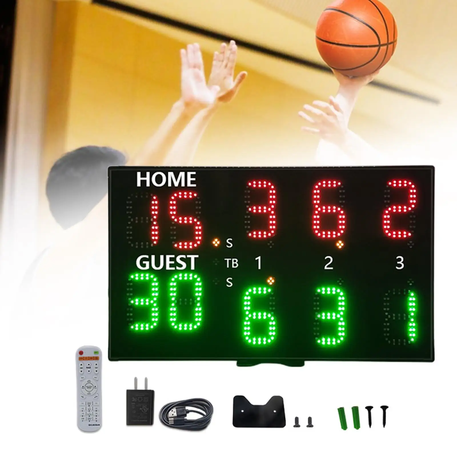 Digital Scoreboard Scorekeeper Electronic Scoreboard Score Keeper Score Board for Soccer Volleyball Boxing Table Tennis Tennis