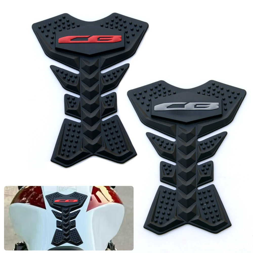 

Для Honda CB250 CB400 CB600F CB650R CB1000R CB1100 CB1300 мотоциклетная накладка на топливный бак, защитная накладка на воздушную крышку, резиновая наклейка