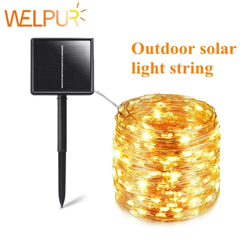 

Solar String Fairy Lights 12m 100LED / 32M 300 LED Waterproof Outdoor Garland Solar Power Lamp Christmas For Garden Decoration