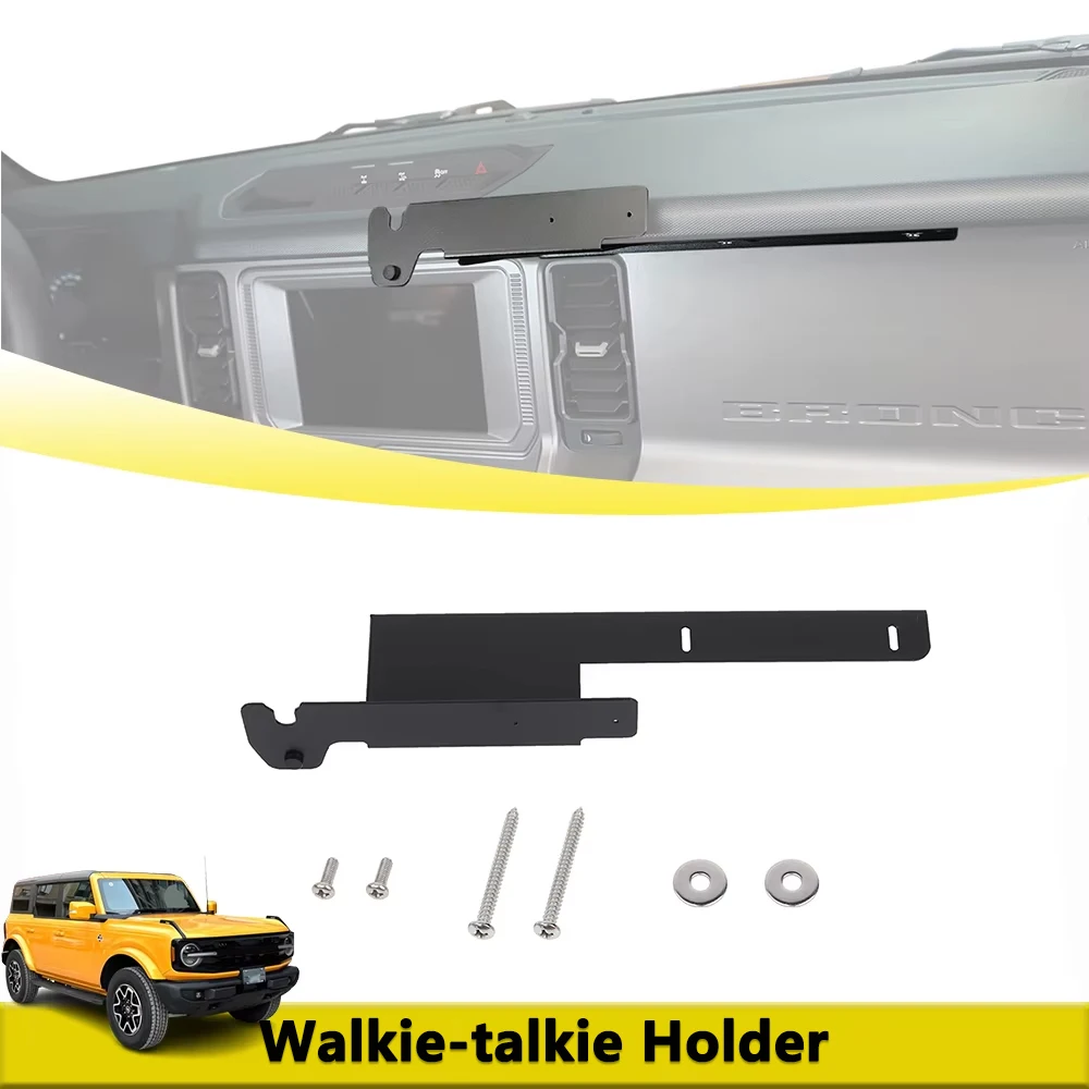 

Walkie Talkie Bracket Radio Stand for Ford Bronco 2021-2025 Interior Interphone Holder Car Center Control Parts Accessories