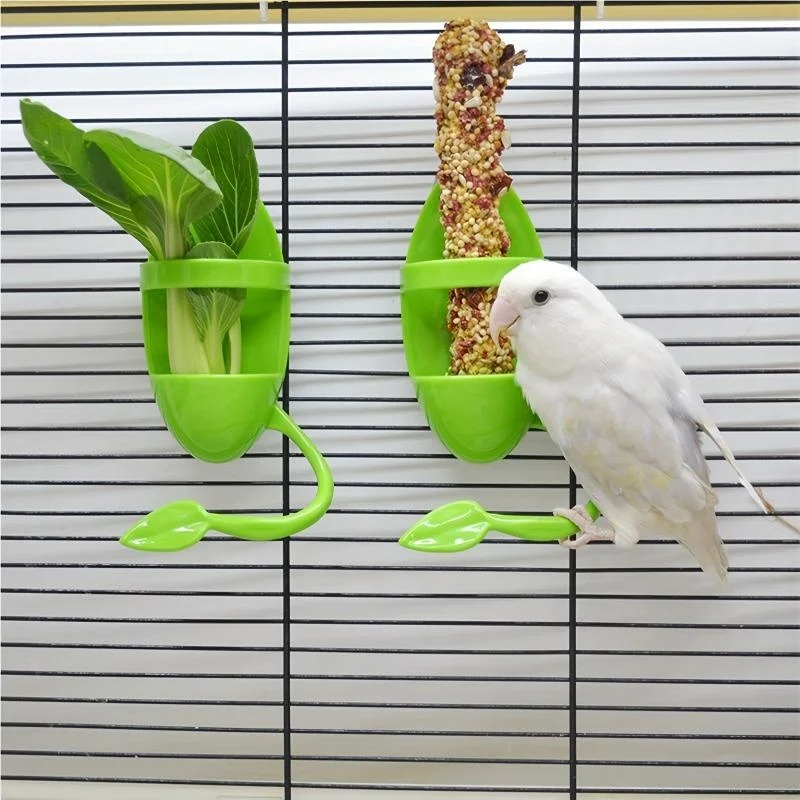 1szt Uchwyt na doniczkę dla ptaków Uchwyt do karmienia klatki dla ptaków Owoce Warzywa Uchwyt na doniczkę dla papug Budgies Parakeet Cockatiel