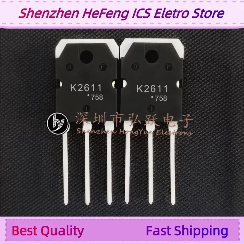 10PCS -20PCS K2611 2SK2611  TO-3P 900V 9A    Fast Shipping Quality Guarantee