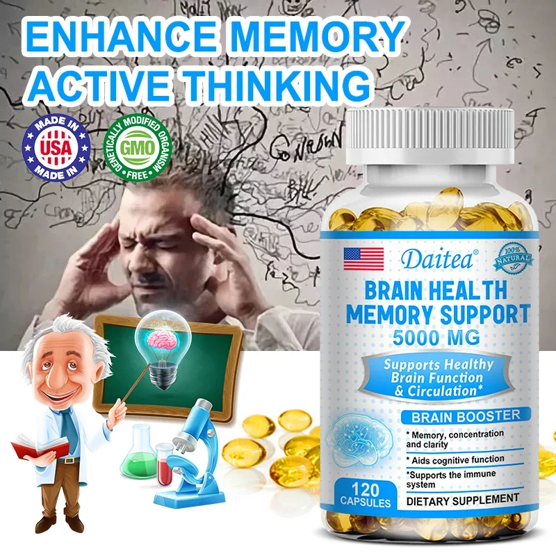 Helps to enhance memory, learning ability, improve thinking, concentration. Improves mood and supports a healthy brain.