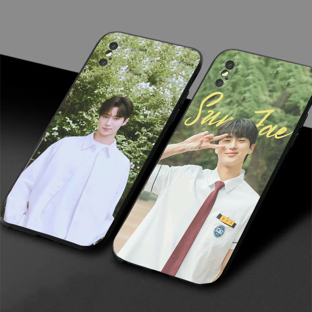 Phone Case For Samsung S24,23,22,30,21,10,9,Ultra,Plus,Lite,FE,5G Byeon Wooseok Black Soft Case