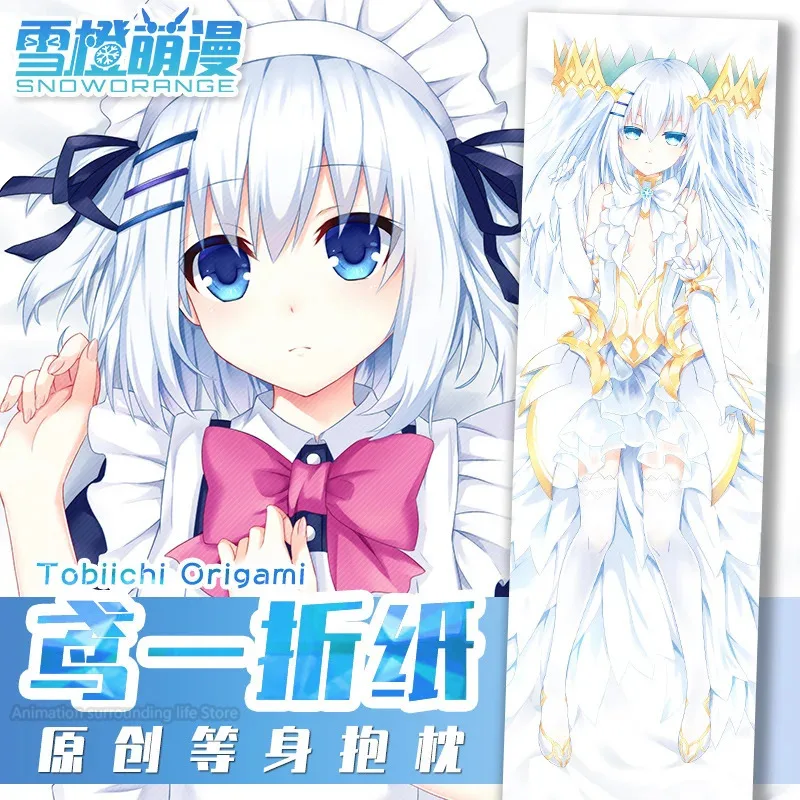 

A Date Live Nightmare Dakimakura Tobiichi Origami Pillowcase Customize Anime Otaku Pillow Case Peachskin 2Way Fabric nime