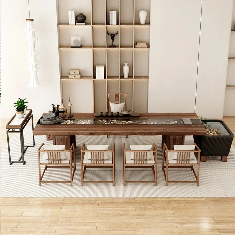 Premium Durevole Lunga durata Legno massello che scorre acqua e combinazione paesaggio ciclo agricolo di pesci nuovo cinese grande