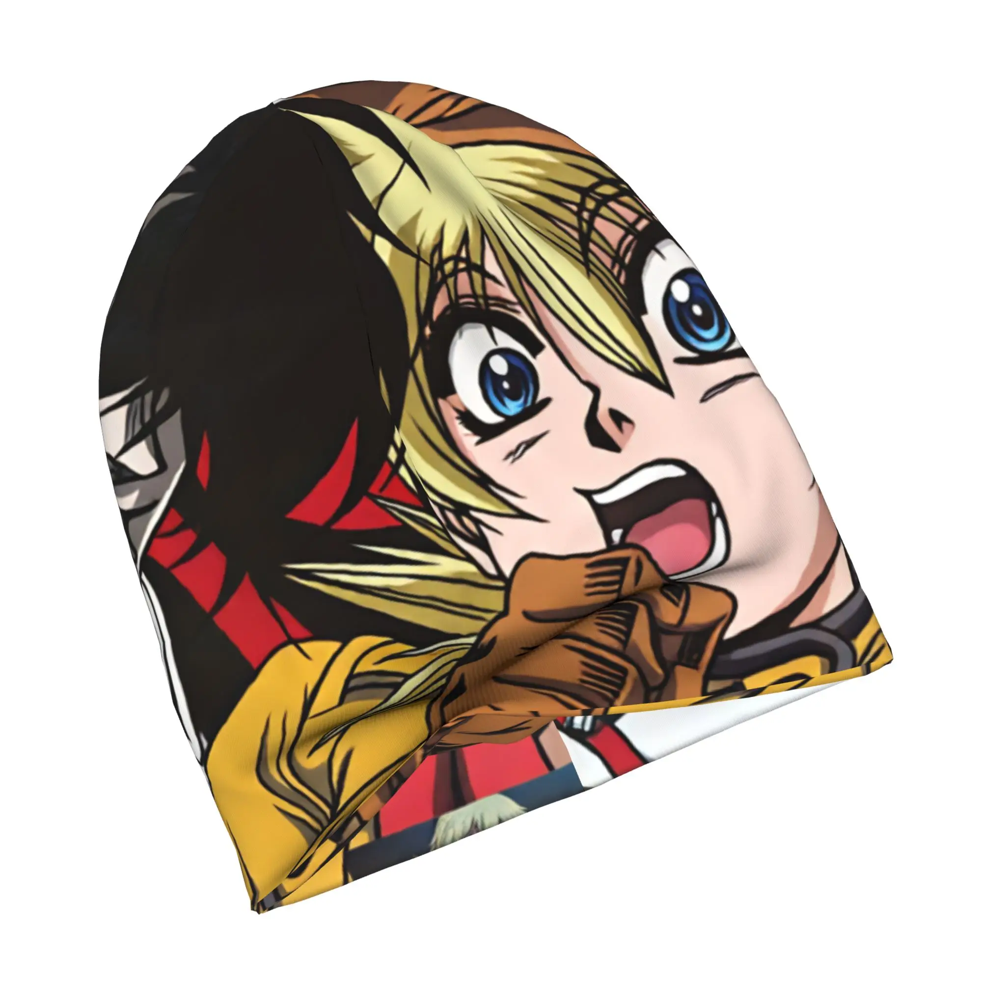 Anime H-Hellsing Seras Victoria Bonnet Hats  Hip Hop Knitted Hat For Men Women Autumn Winter Warm Manga Skullies Beanies Caps