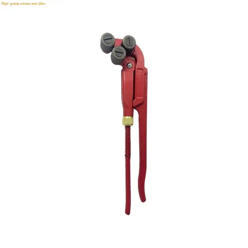 203F Heavy Duty Manual Pipe Thread Tool Pipeline Processing Wrench Fix Damaged Thread Easily With Pressure Roller Sleeve