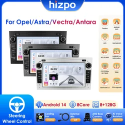 Hizpo For Opel Astra H J Vectra Vauxhall Antara Zafira Corsa C D Vivaro Meriva Veda CarPlay Android Auto 2 Din Car GPS Radio OBD
