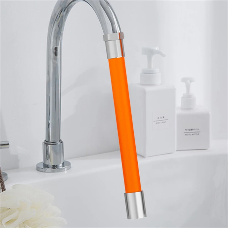 Faucet Extension Extender Universal 360° Rotating Flexible Hose Water Tap Splashproof Pipe Tube for Kitchen Bathroom Wash Basin