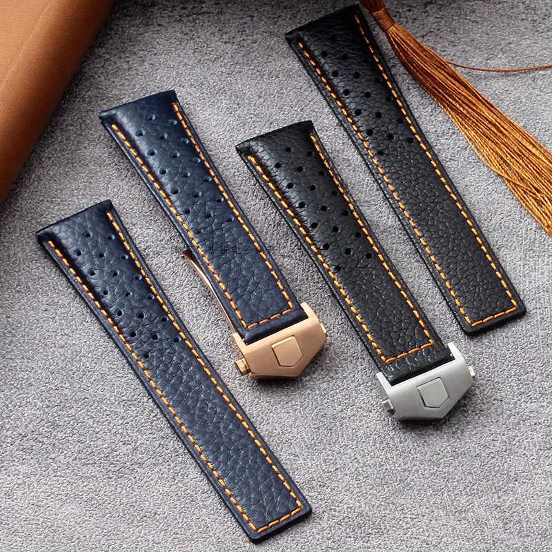 

Часы из натуральной кожи с аксессуарами для Tag Heuer Monaco, ремешок для часов CAW211M 211P CAW211R 211T, мужской дышащий мягкий ремешок 22 мм