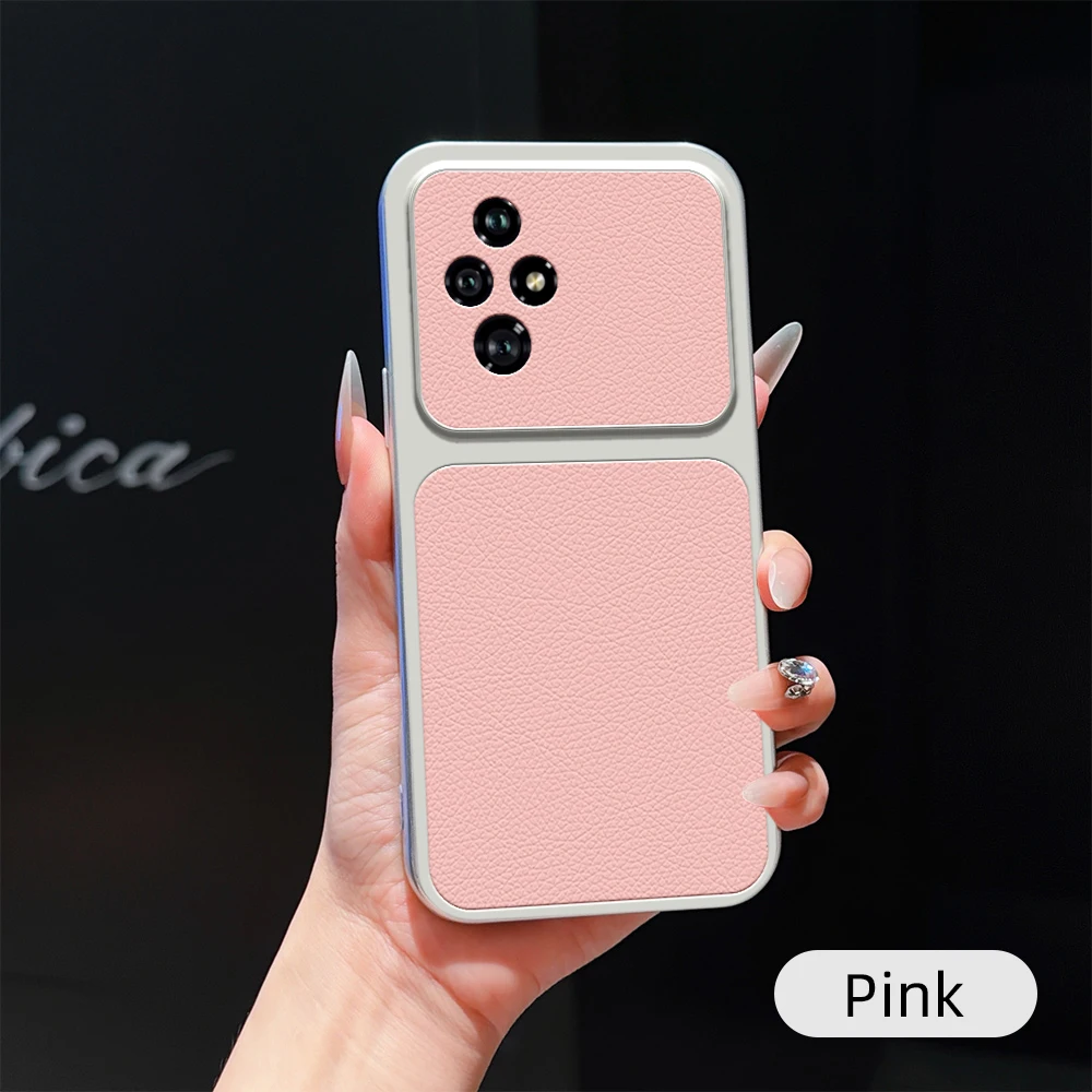 For Honor 200 Pro Phone Case Honor 200 Pro Case PU Lambskin Leather Frosted Shockproof protective shell Back Cover